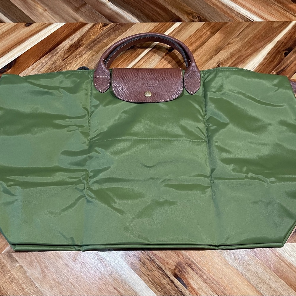 Green Le Pliage Original Travel Bag *New*